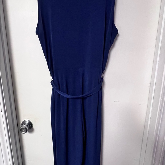 Michael Kors Navy Jumpsuit with Gold Accent - Picture 6 of 10